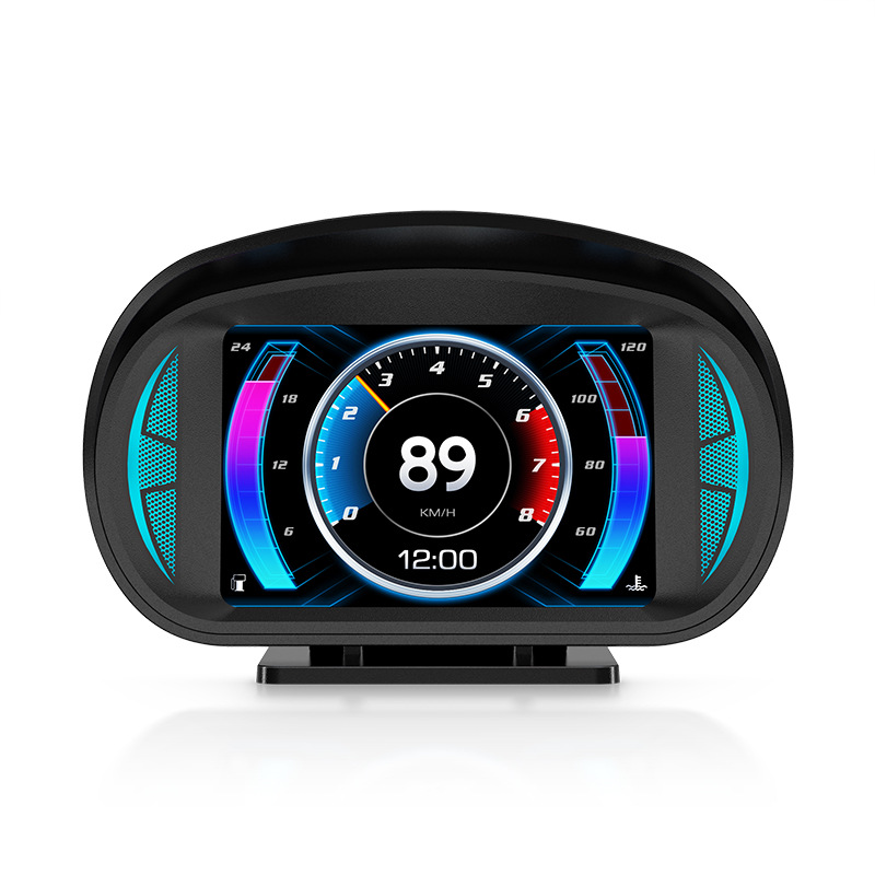 Weiying P2 car HUD head-up Display LCD OBD multi-function water temperature fuel consumption GPS speed slope meter