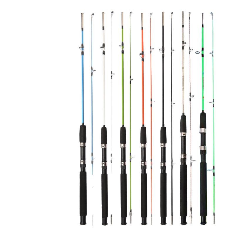 Factory wholesale foreign trade road Asian rod solid glass steel plug rod plug rod thread road Asian rod fishing rod export