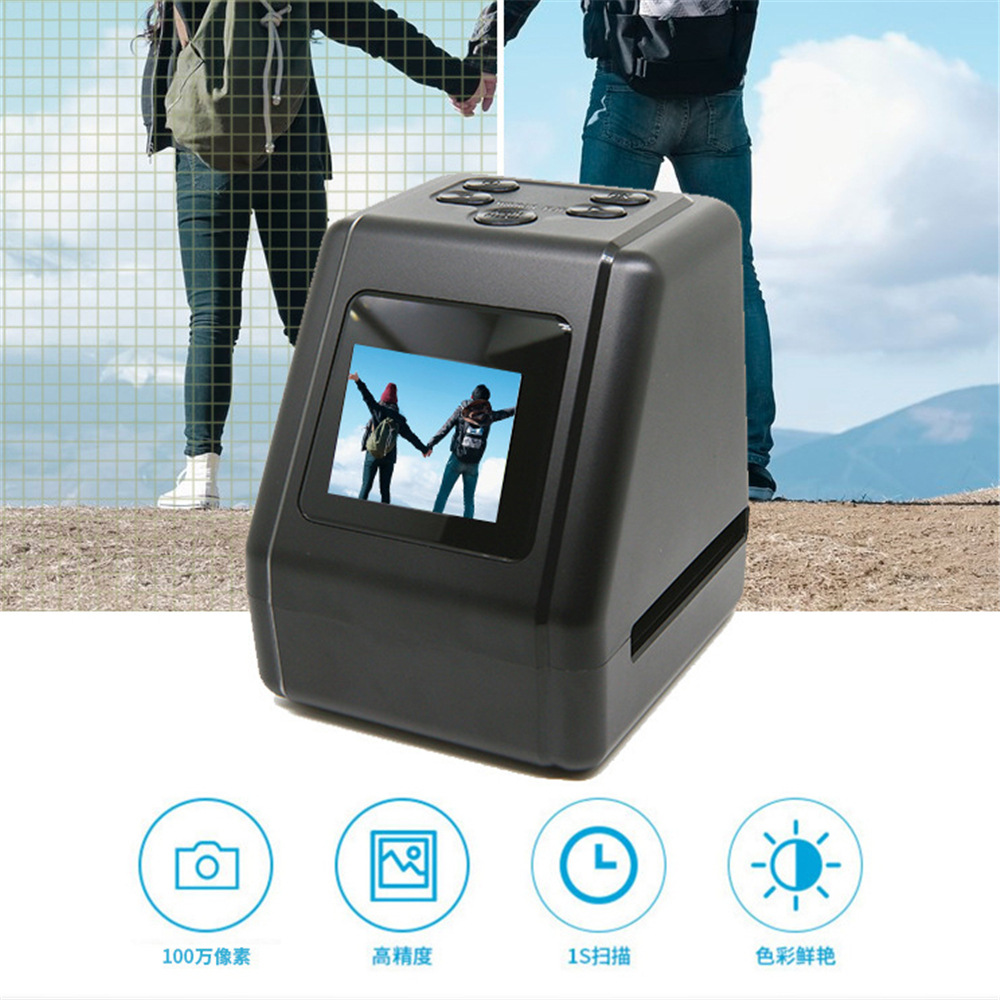 Винтажный фотоаппарат, 135/126/110 мм/8, HD 2.0, сканер пленки с ЖК-экраном