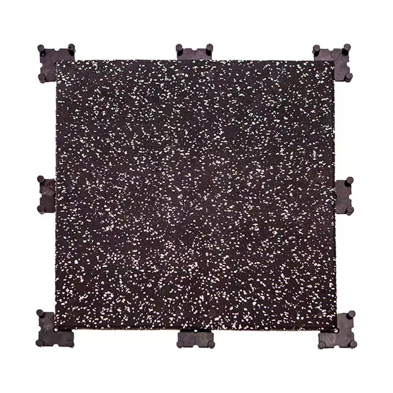 Sports Flooring Interlocking Rubber Mats, Noise-Reducing Dumbbell Protection Treadmill Mats, Thickened Shock-Absorbing and Silent