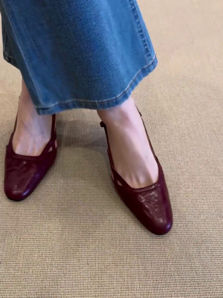 Sheepskin Version ~ French Retro Outer Wear Mary Jane Shoes for Women, Summer Matchinging Skirts, Commuting Sandals That Are Not Tiring for Feet