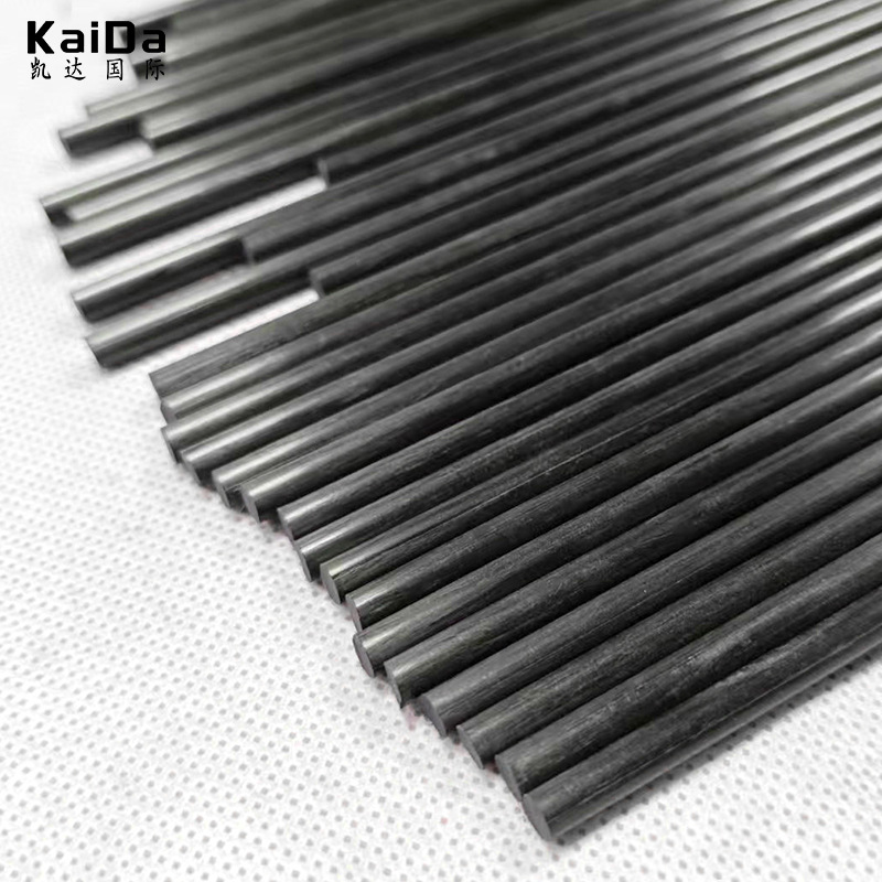 Solid Carbon Fiber Rod Manufacturer Supplies Good Straightness, High Temperature Resistance, High Strength Carbon Fiber Round Rod