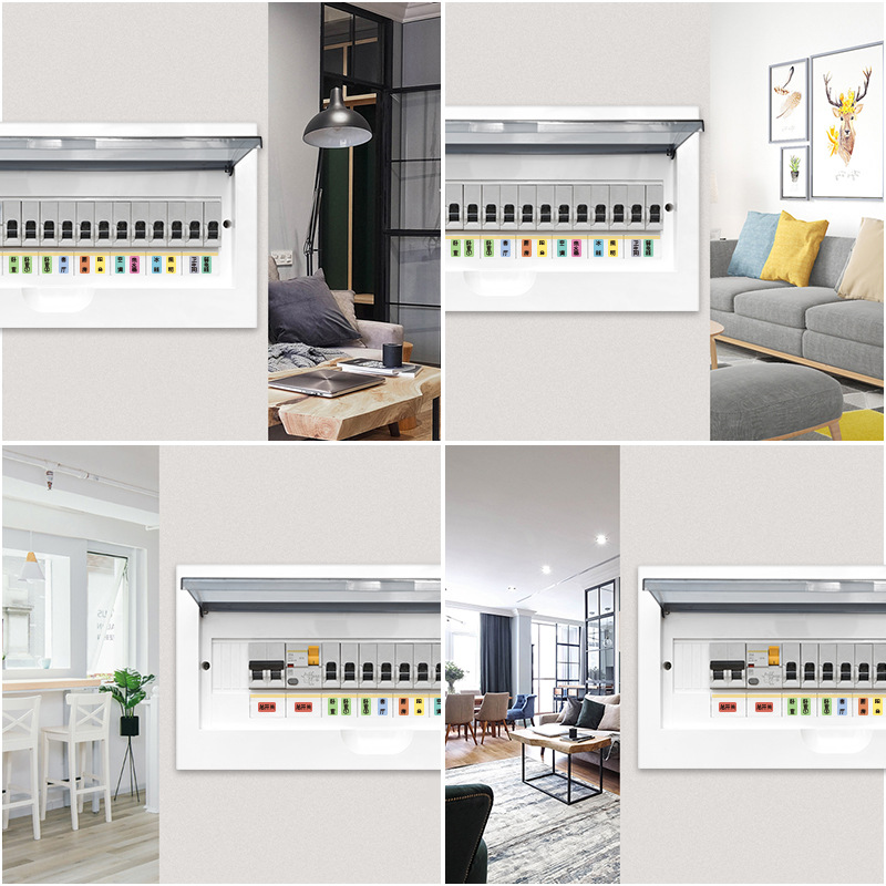 Distribution Box Identification Sticker Electric Switch Meter Box Label Sticker Household Light Switch Label Strong Current Air Switch Panel