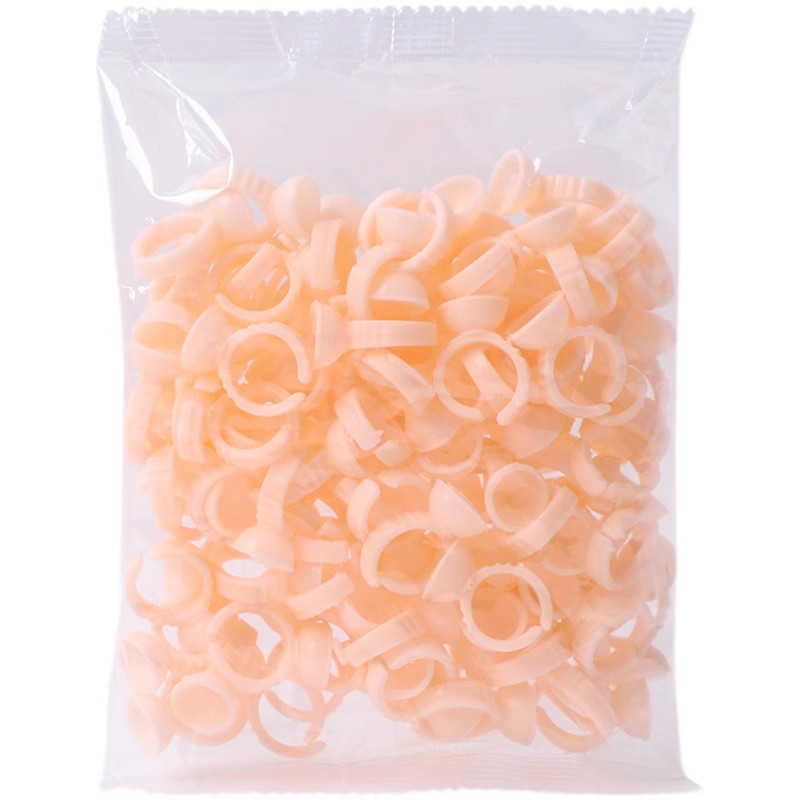 Semi-permanent tattoo embroidery silicone pigment ring Cup disposable ring Cup eyebrow tattoo eye lip supplies tools cross-border