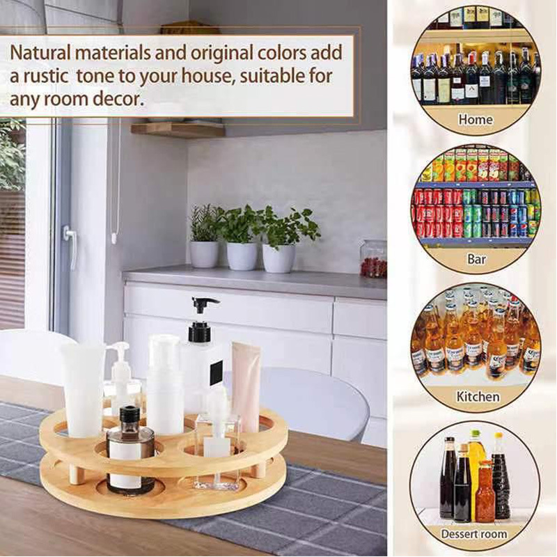 Wooden Household Kitchen Condiment Storage Rack Bathroom Toiletries Storage Rack Coffee Capsule Storage Rack