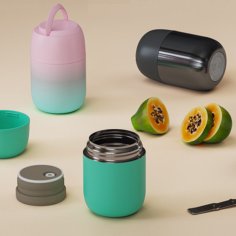 Hot-Selling Satchel Large-Capacity 316 Stainless Steel Stew Kettle Satchel Lunch Box Insulated Soup Kettle Smoldering Cup Jar Wholesale