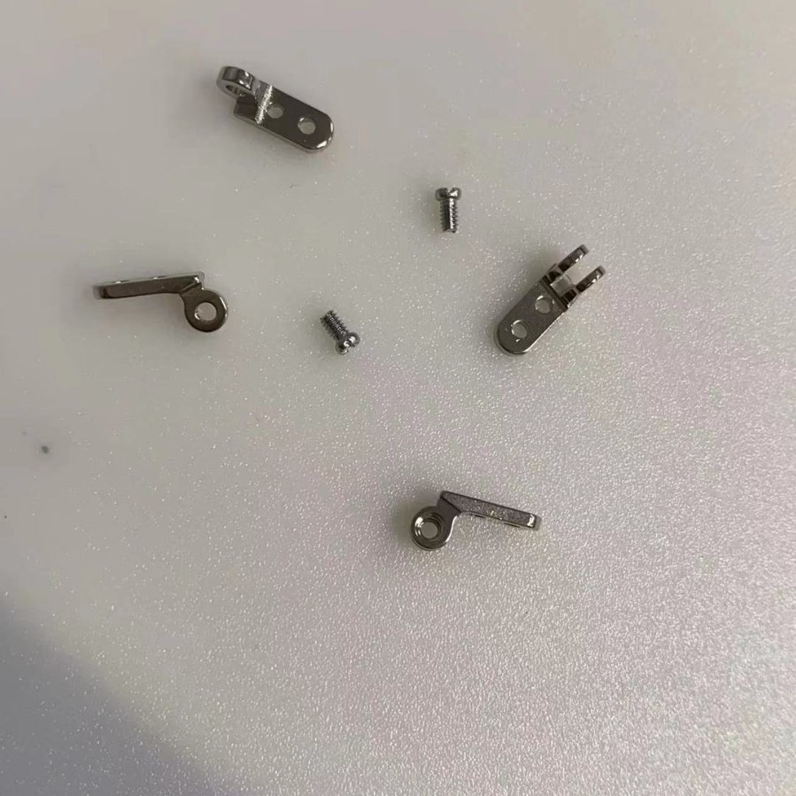 Glasses accessories hinge 2+1 nickel white copper material suitable for all kinds of plate frame front frame and mirror leg joint production