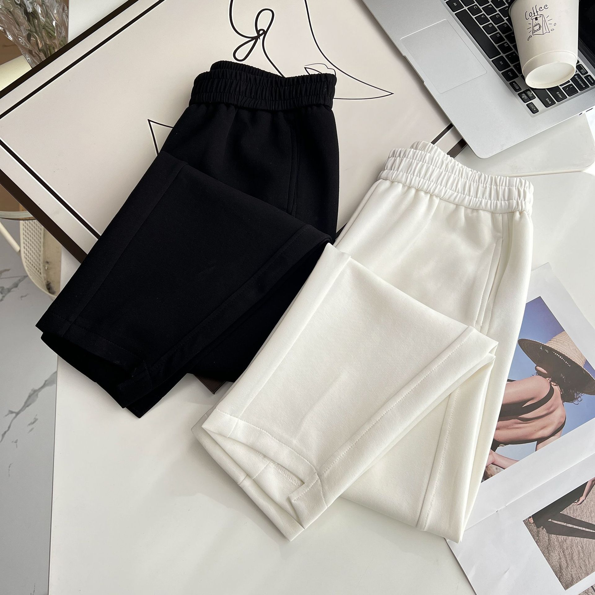 Spring and Autumn New Korean Style 100kg Fat mm Slim High Waist Irregular Pants Harem Pants Plus Size Women's Clothing 8296