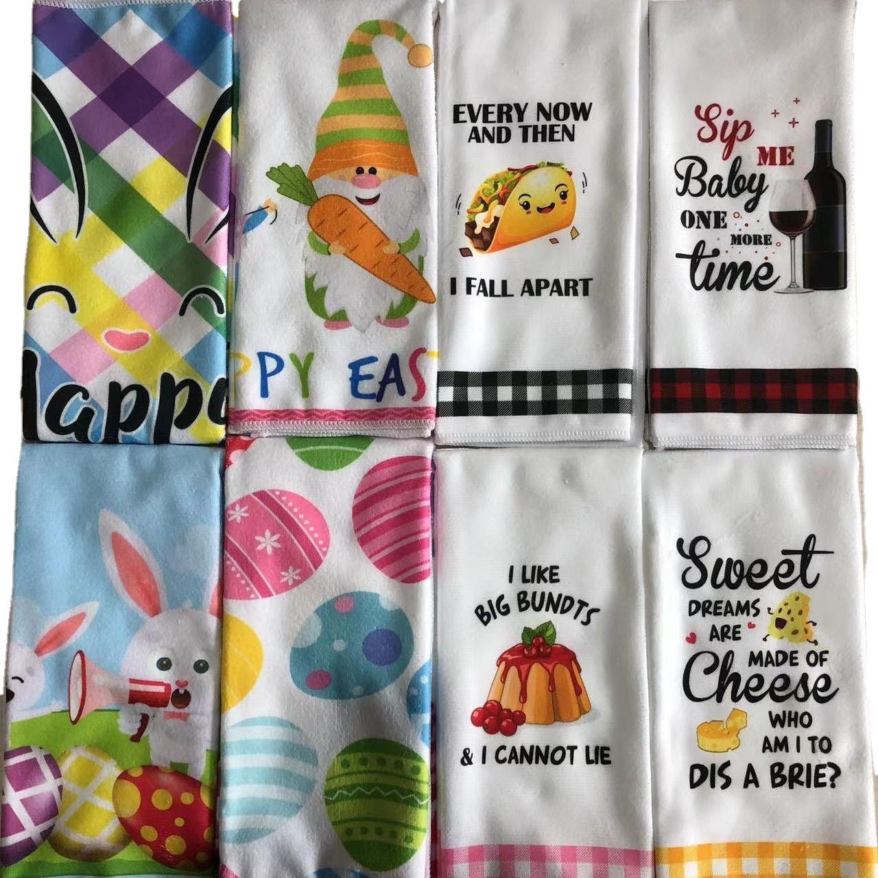 Кросс-бордерное микрофибровое напечатанное чайное полотенце Рождество День независимости Пасха различные праздничные кухонные полотенца
