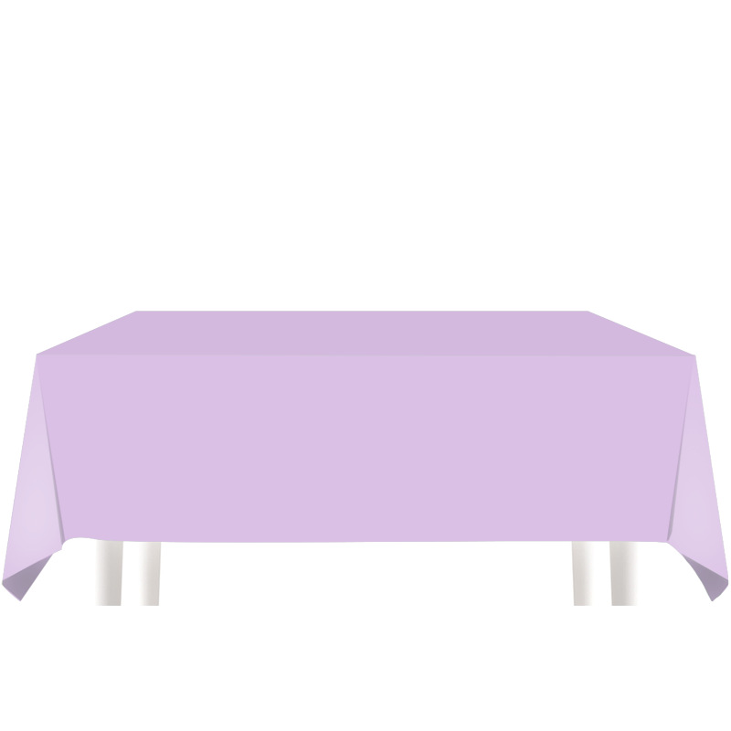Disposable Tablecloth Birthday Party Decoration Tablecloth PE Plastic Cloth Dessert Table Solid Color Tablecloth Tablecloth for Cross-border