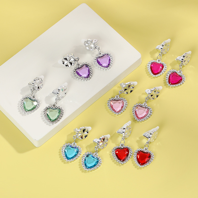 Кросс-бордерные детские серьги Замороженные с кристаллами