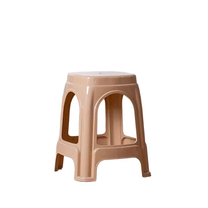 Plastic Stool for Home Use, Thickened Living Room Plastic Stool, Economical Dining Table Low Stool, Solid Plastic Chair, High Stool, Bench