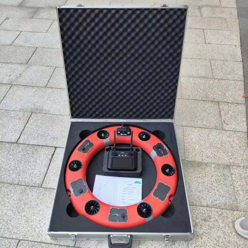Emergency flood control one-button return remote control lifebuoy buoyancy ≥ 273N endurance ≥ 93min
