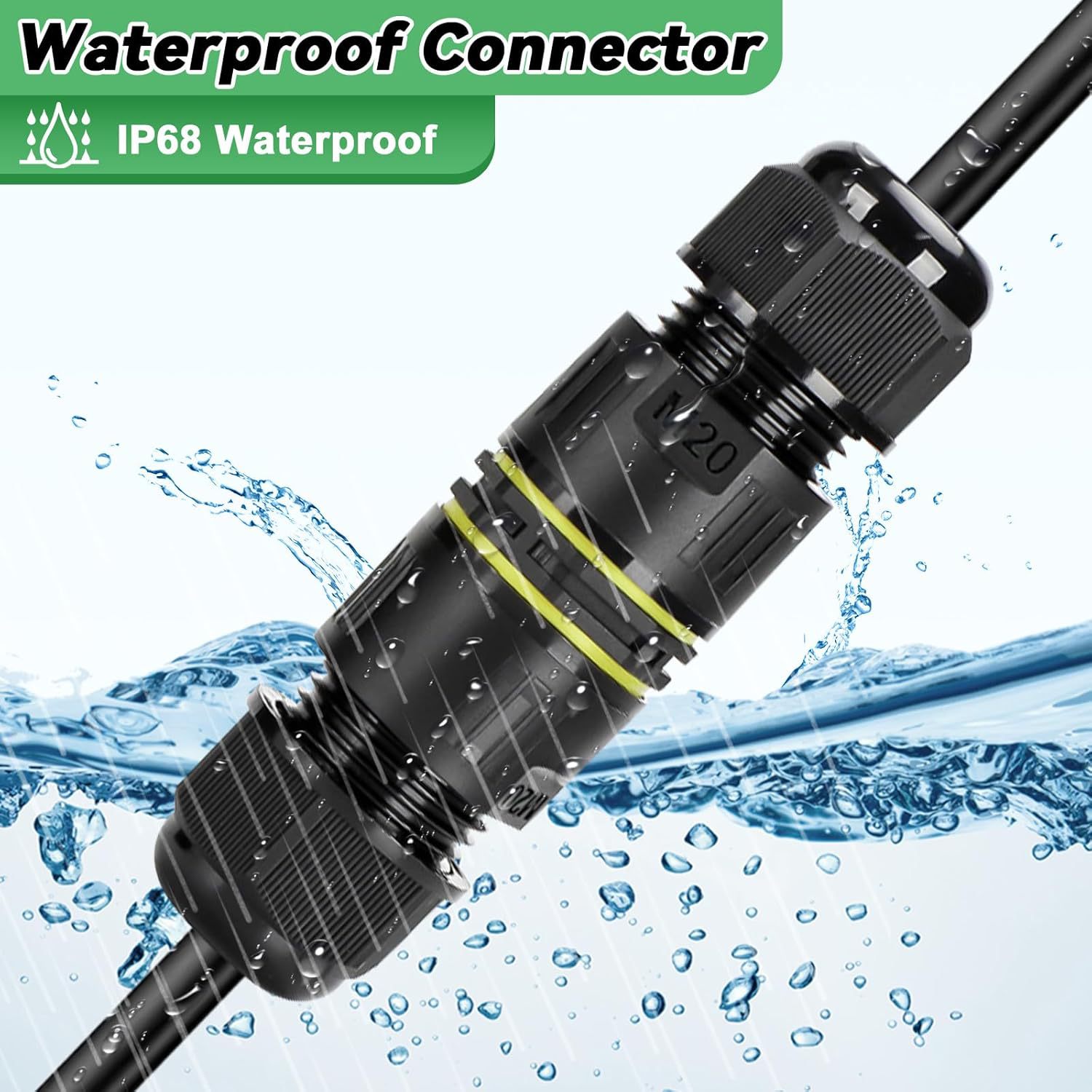 Wasserdicht Ip68 Cableverbinder, 6 Stück Verteilerdose Klem