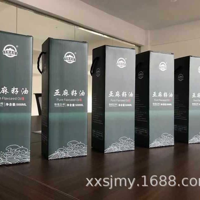 Yuedu Shoufang Flax Seed Oil 500ml Edible Oil Festival Gift Box Travel Sales Community E-commerce Supply