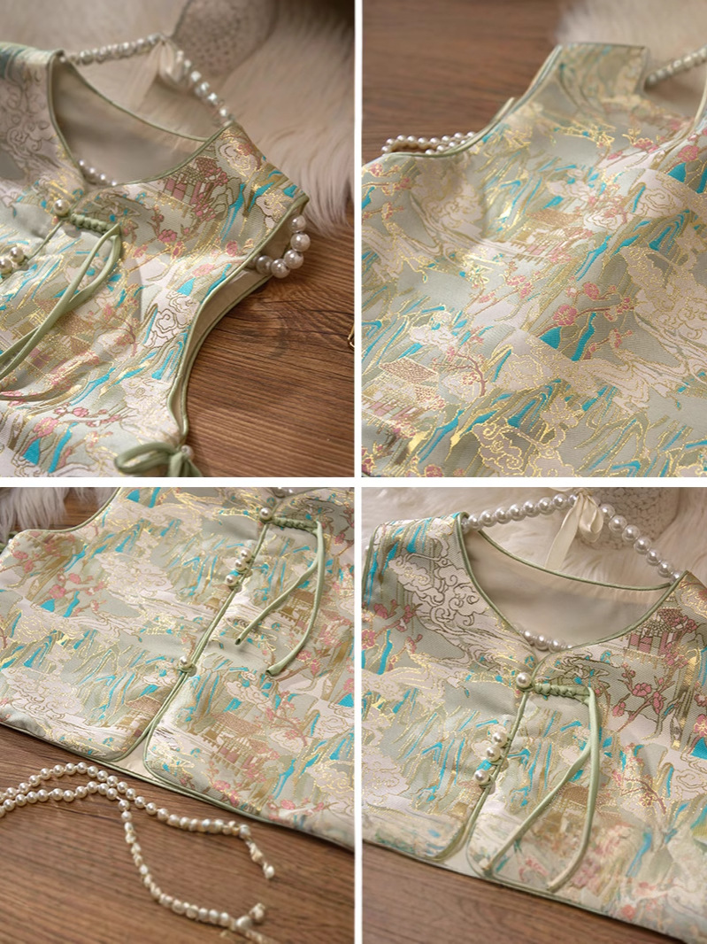 Children's Vest 2025 Autumn New Baby Girl Girl Han Dynasty New Chinese Style Chinese Style Retro Vest