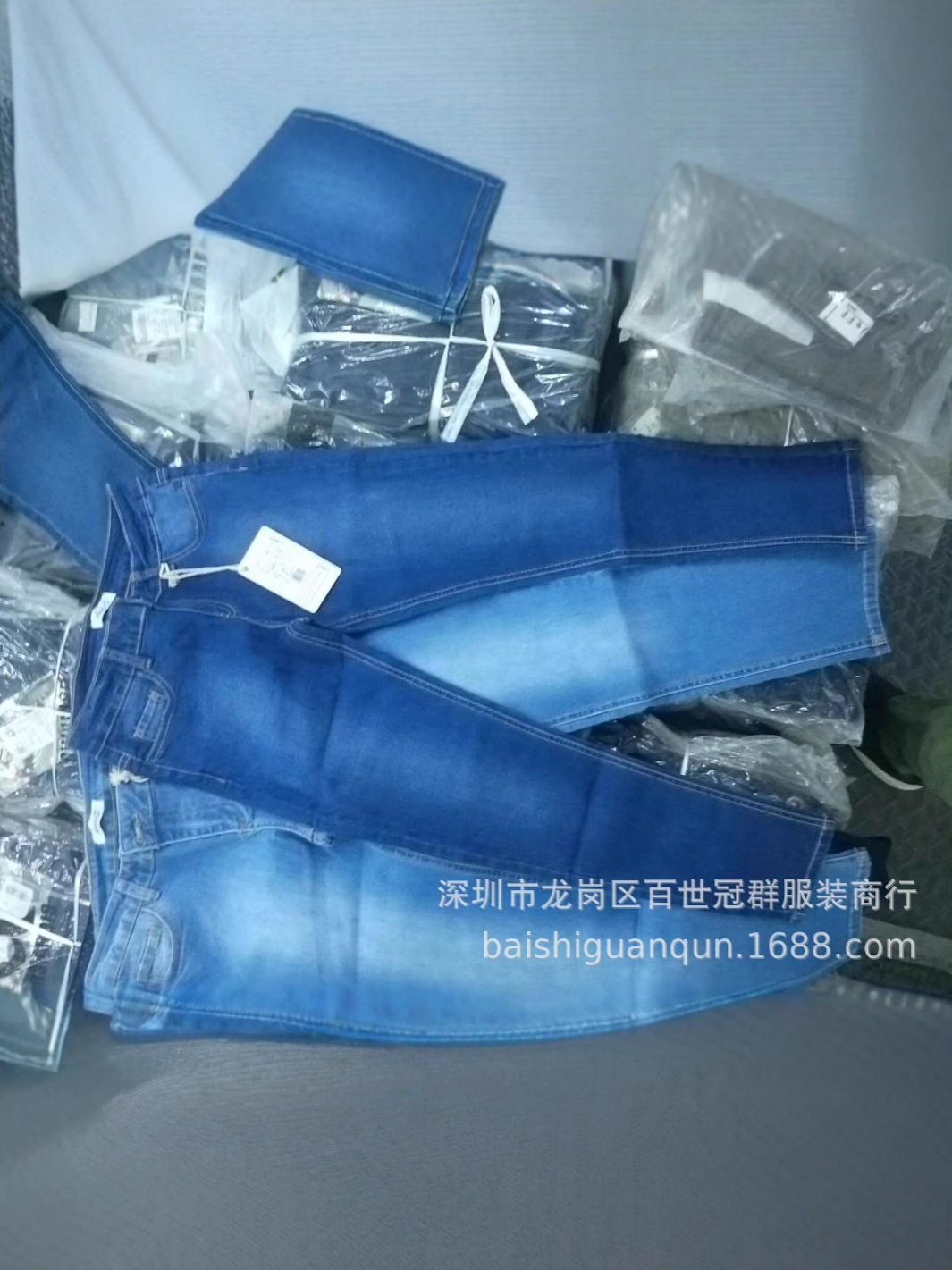 Factory inventory defective clothing 1-10 yuan women's cheap jeans stall miscellaneous Denim tail national wholesale