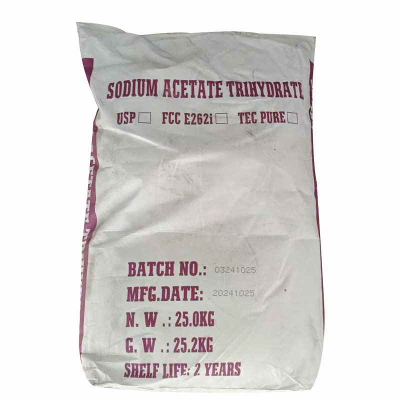 Dingshengxin Food Grade Crystalline Sodium Acetate Crystalline Sodium Acetate 25Kg/Bag Cas:6131-90-4 Buffer