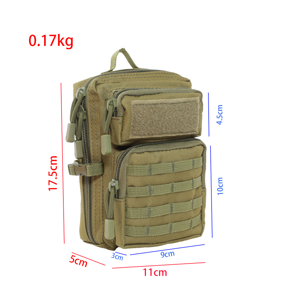 Edc Tactical Crossbody Waist Bag Mini Mobile Phone Wallet Outdoor Accessories Waist Bag Military Fan Crossbody Bag Hanging Bag