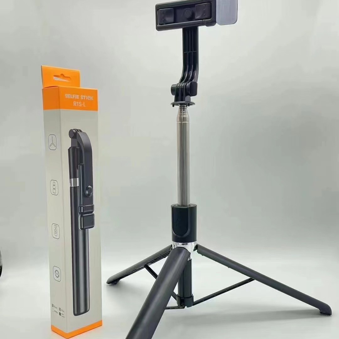 Селфи-палка R1S-L для мобильного телефона с Bluetooth, штатив 1.8 м, выдвижная, портативная, для настольного использования