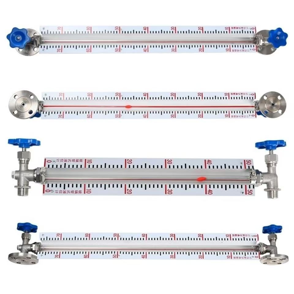 Source Factory Wholesale Production of Glass Tube Level Gauge 304 Stainless Steel Protective Sleeve Glass Tube Level Gauge