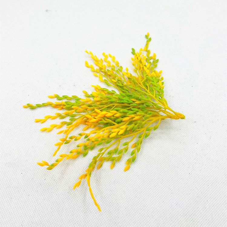 Simulation wheat panicle rice plastic rice plant model psychological sand table rice field grain crop garden decoration accessories