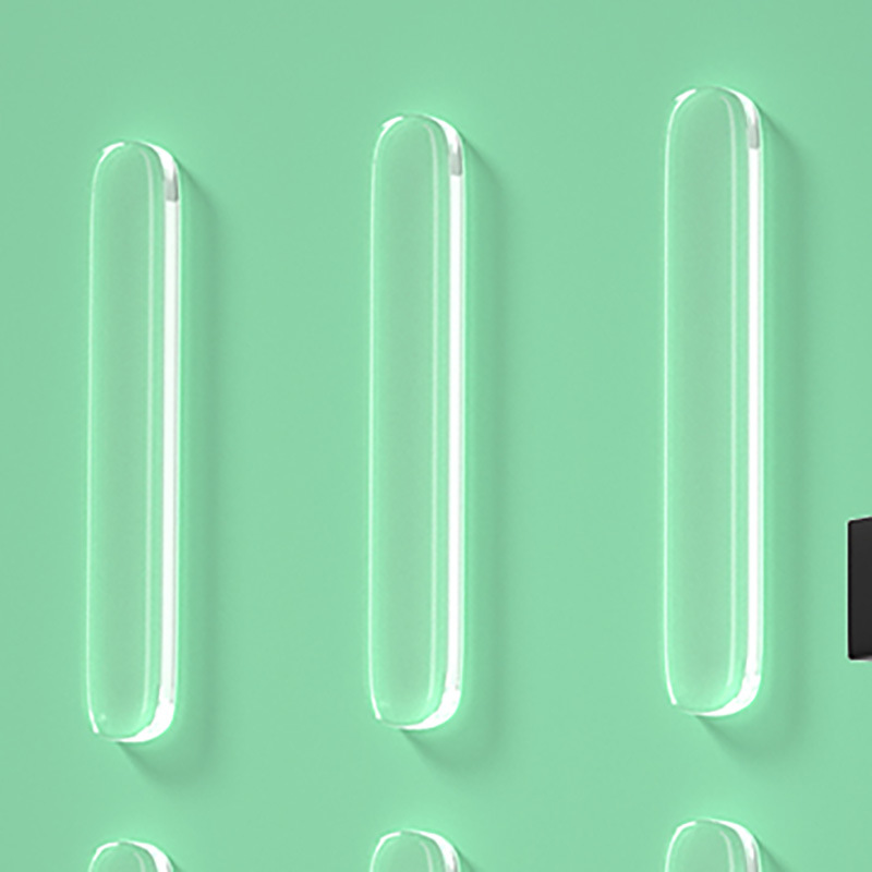 Transparent Anti-collision Strip Non-perforated Non-marking Silicone Anti-drop Door Sticker Door Handle Mute Protective Sticker Refrigerator Silent Door Mat