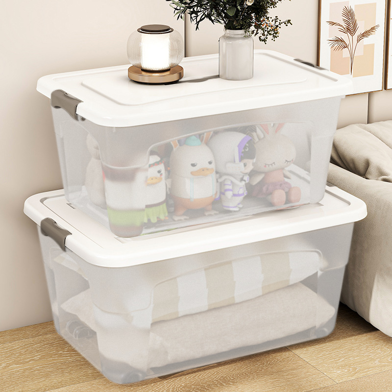 Transparent Storage Box, Clothes and Toy Storage Box, Sundry Storage Box, Household Car Tool Satchel Plastic Storage Box