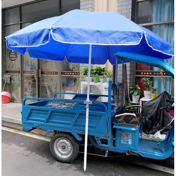 New Large Umbrella for Outdoor Stalls, Tricycle, Food Truck, Fixed Frame Sunshade Umbrella Base