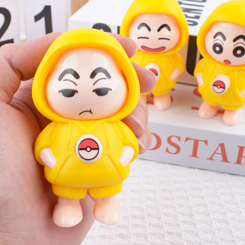 New Trendy Xiaoxin Press Face-Changing Stress Relief Toy Creative Ornament Cute Doll Bag Key Cartoon Pendant