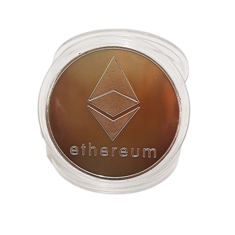 Ethereum Bitcoin Virtual Currency Commemorative Medal Gold-Plated Silver-Plated Toy Coin Metal