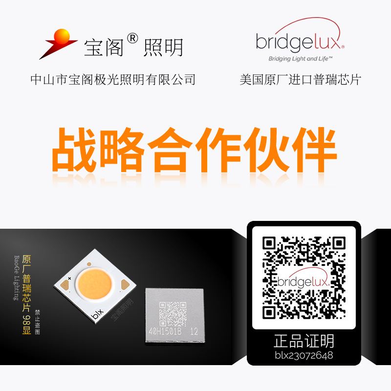 Baoge Embedded Hill Wash Wall Spotlight Household 98 Low Blue Light Full Spectrum Narrow Side Anti-glare Led Spotlight