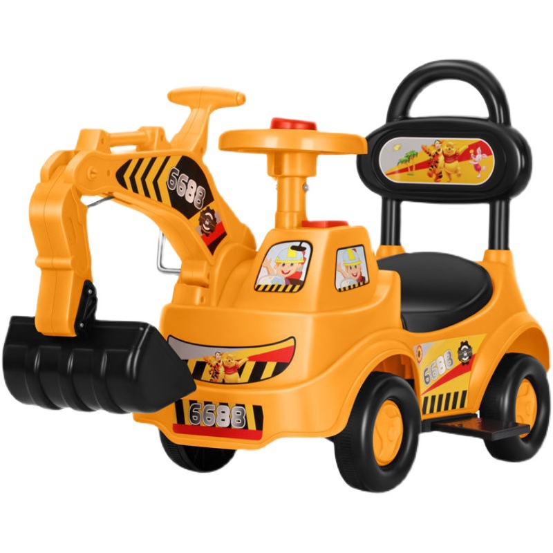 Детское кресло-игрушка, экскаватор, четырехколесная игрушка для детей