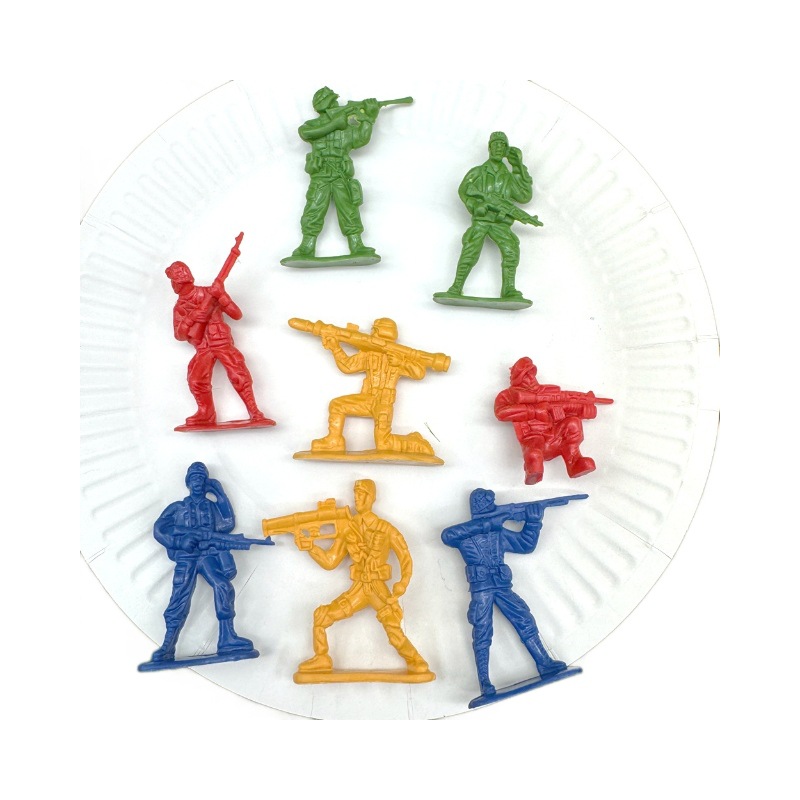 5cm Mini Soldier Military Model Soldier Villain Kidsren's War Toy Static War Scene Ornaments Batch