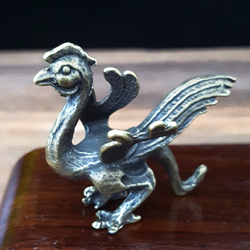 Wholesale alloy four god beast ornaments Qinglong white tiger rosefinch Xuanwu antique bronze feng shui crafts gift