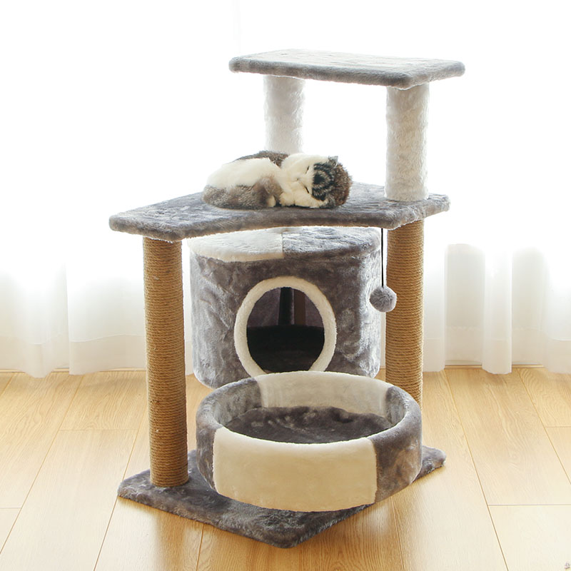 Cat Rack, Cat Climbing Frame, Small Cat Nest, Cat Tree, All-In-One Cat Toy, Cat Scratching Board, Sisal Cat Scratching Post, Universal for All Seasons