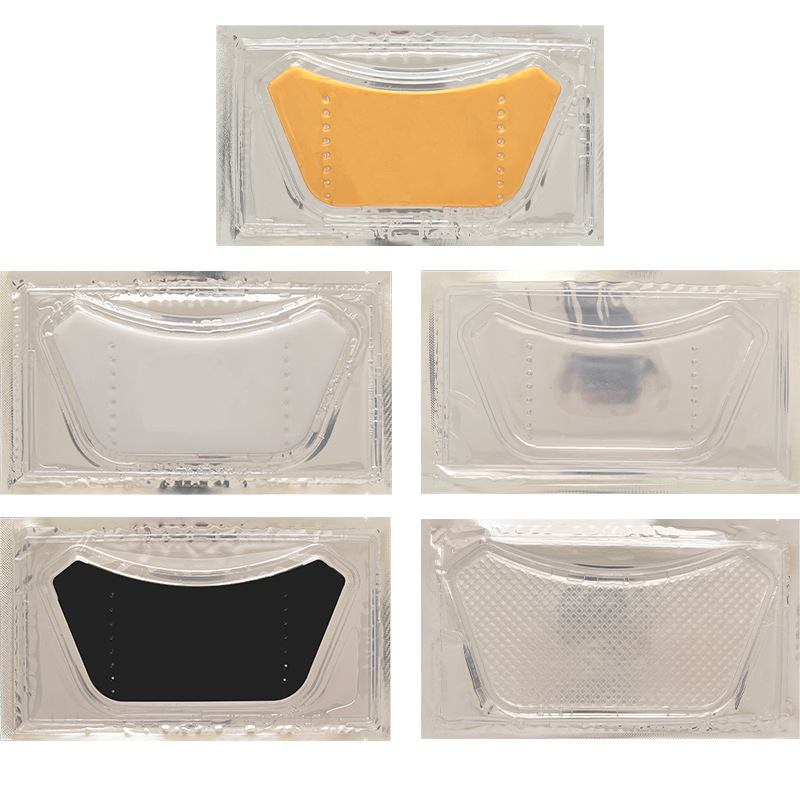 Cross-Border Export Customized Jelly Collagen Neck Mask Single Piece Gold-Filled Hydrating and Moisturizing Neck Mask