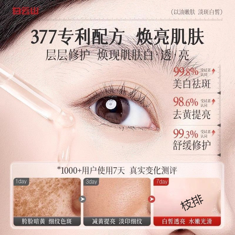 Baiyunshan Whitening and Spot Essence Oil Uses Oil to Nourish Skin with Dull Spots