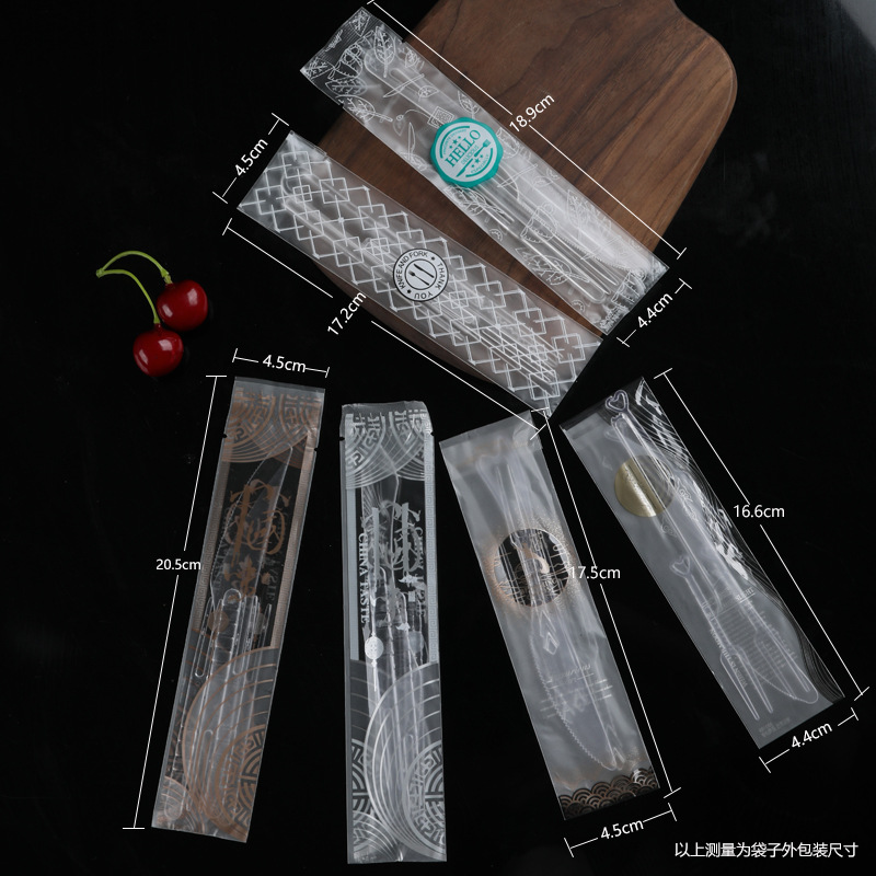 Mid-Autumn Moon Cake Independent Packaging High-grade Cake Knife Disposable Cake Cutting Knife Plastic Baking Moon Cake Knife and Fork Set
