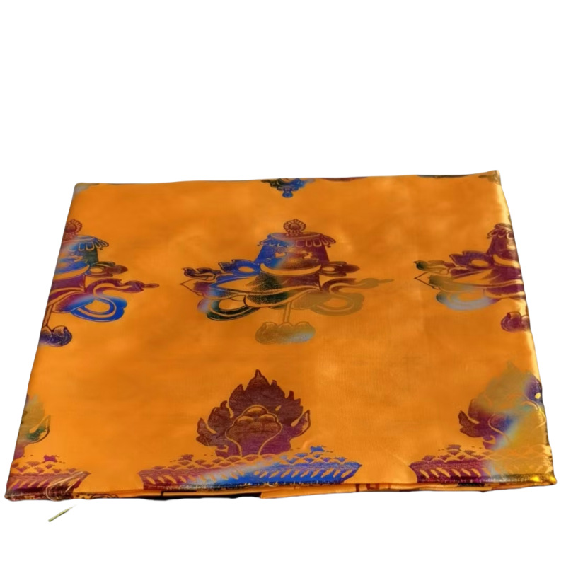 Factory Direct Sales of Five-Color Xizang and Mongolian Ceremonial High-End Gold-Stamped Prayer Scarves, Large Quantity, Preferential Price, Xizang Style