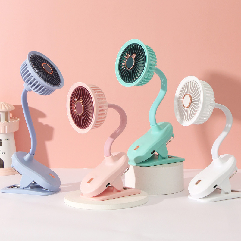 Новый настольный зажимной вентилятор 2025 года, USB зарядка, три скорости, для офиса, настольный