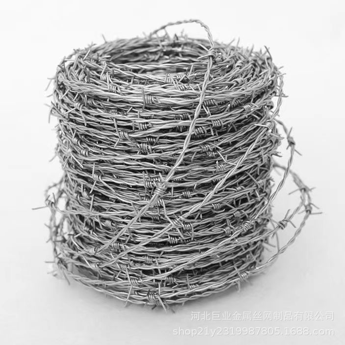 Low carbon steel wire barbed rope stainless steel anti-climbing thorn iron tribulus terrestris wire mesh breeding protection isolation fence outdoor anti-theft net