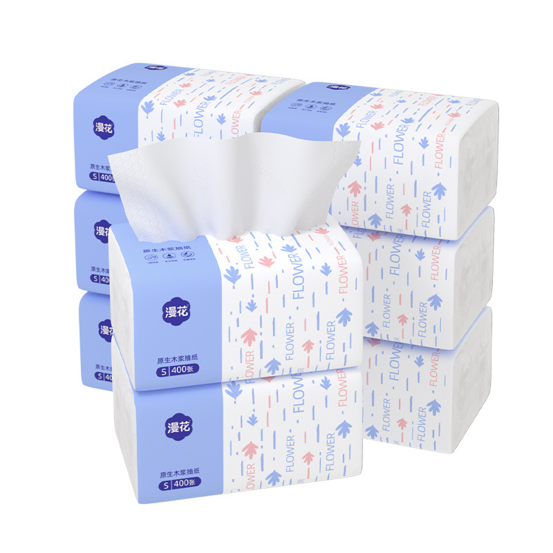 Manhua Tissue Paper 400 Sheets Thickeneded Napkins S Size Household Paper Towels Affordable Log Facial Tissue Toilet Paper