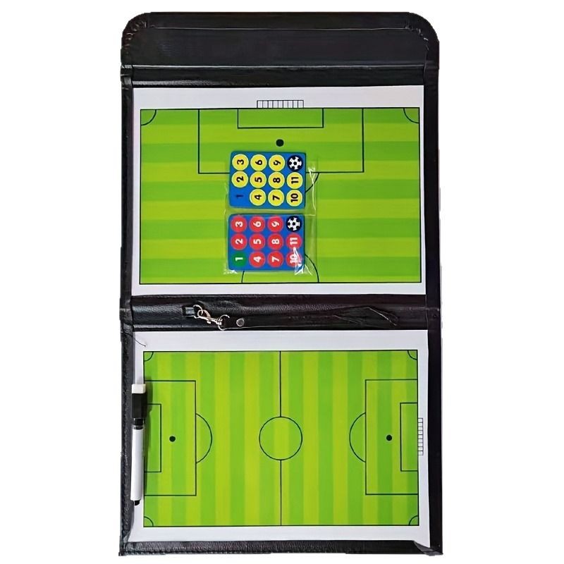 Football tactical board 2.5 folding coach teaching board color folding with magnetic drill command board long-term supply