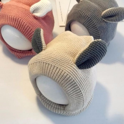 Детская шапка из шерсти с флисовой подкладкой, зимняя шапка для мальчиков и девочек, шапка с защитой ушей