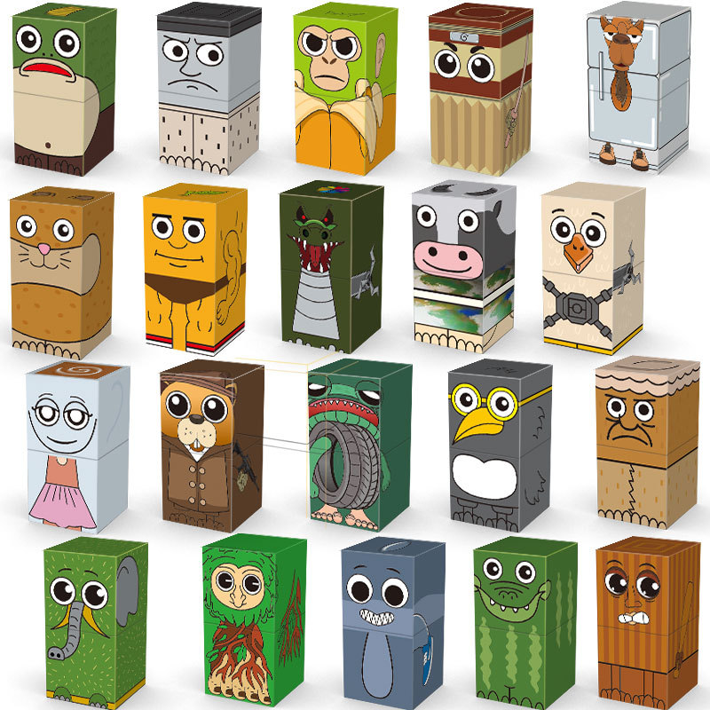 Cross-Border Overseas Version Ai Shan Hai Jing Magnetic Cube Building Blocks Magnetic Connection Boy Toy Kidsren's Gift