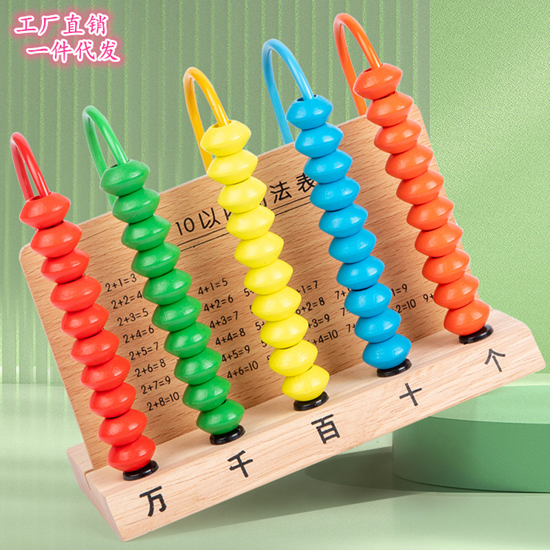 Five-gear counter primary school students' first and second grade mathematics teaching aids, counting tools, arithmetic, ten thousand five-element calculation framework learning tools
