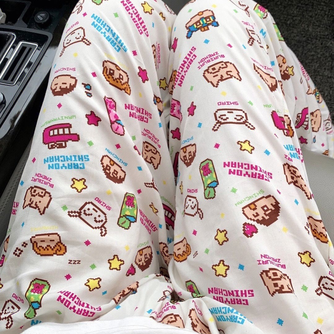 штаны для прогулок! Пижамные штаны с мультяшным принтом для женщин, летние и осенние, новая уличная одежда, домашние брюки для кондиционеров, корейский стиль, свободные повседневные штаны