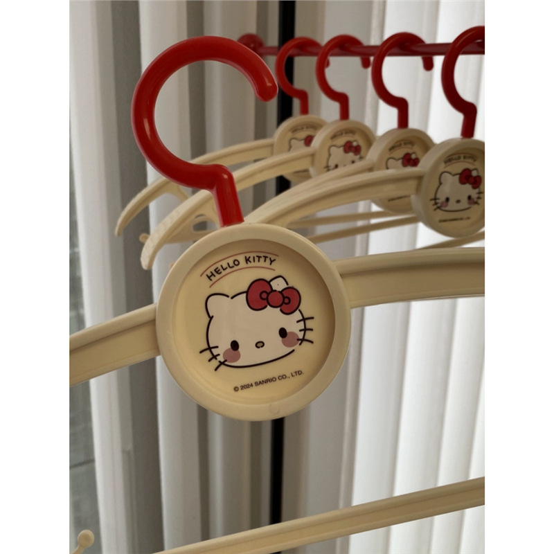 HelloKitty Clothes Hanger Melody Clothes Hanger Hello Kitty Clothes Hanger Non-slip Cute Dormitory Drying Rack