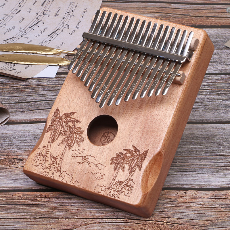 Thumb Piano 21-Tone Finger Piano 17-Tone Electric Box Kidsren and Students Decompression Musical Instrument Gift Kalimba Nicotinamite